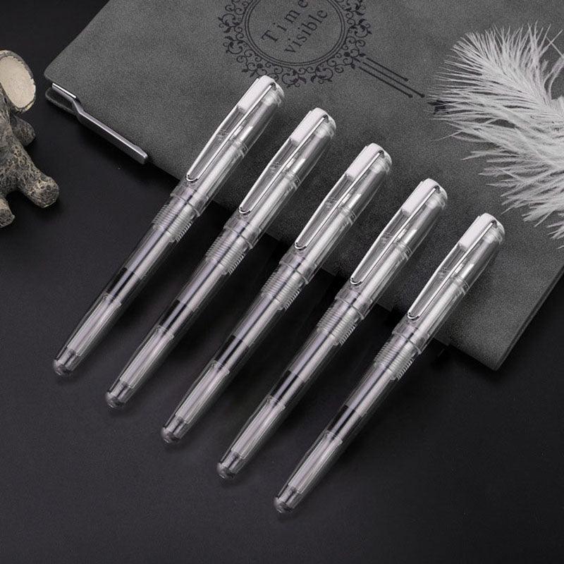 Linghao 010 colorful positive posture practice calligraphy office ink bag pen 0.5mm 0.38mm office pen - CHL-STORE 