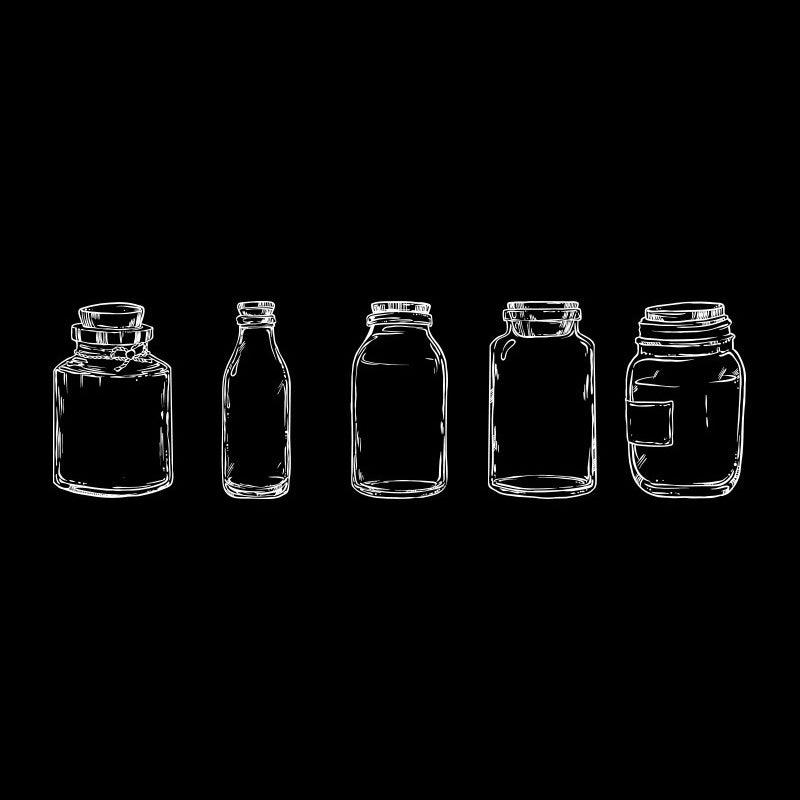 Love Words in a Bottle Series Handbook Stickers Cute Children's Stickers Transparent Waterproof Pocket Creation Art Work Bottle Series NP-H7TRIA-004 - CHL-STORE 