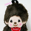 Monchhichi backpack, super soft to the touch, plush texture, character shape, fluffy, cute, light and easy to store, the best choice for gifts