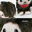 Monchhichi backpack, super soft to the touch, plush texture, character shape, fluffy, cute, light and easy to store, the best choice for gifts