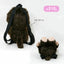 Monchhichi backpack, super soft to the touch, plush texture, character shape, fluffy, cute, light and easy to store, the best choice for gifts