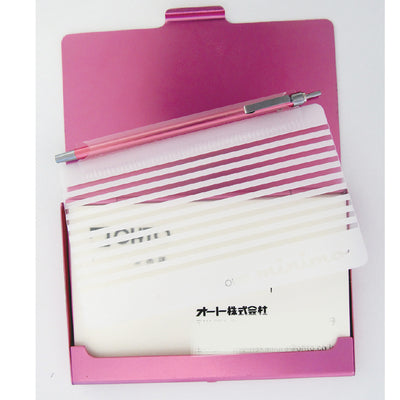 OHTO Miniature Oil-Based Ballpoint Pen with Business Card Holder