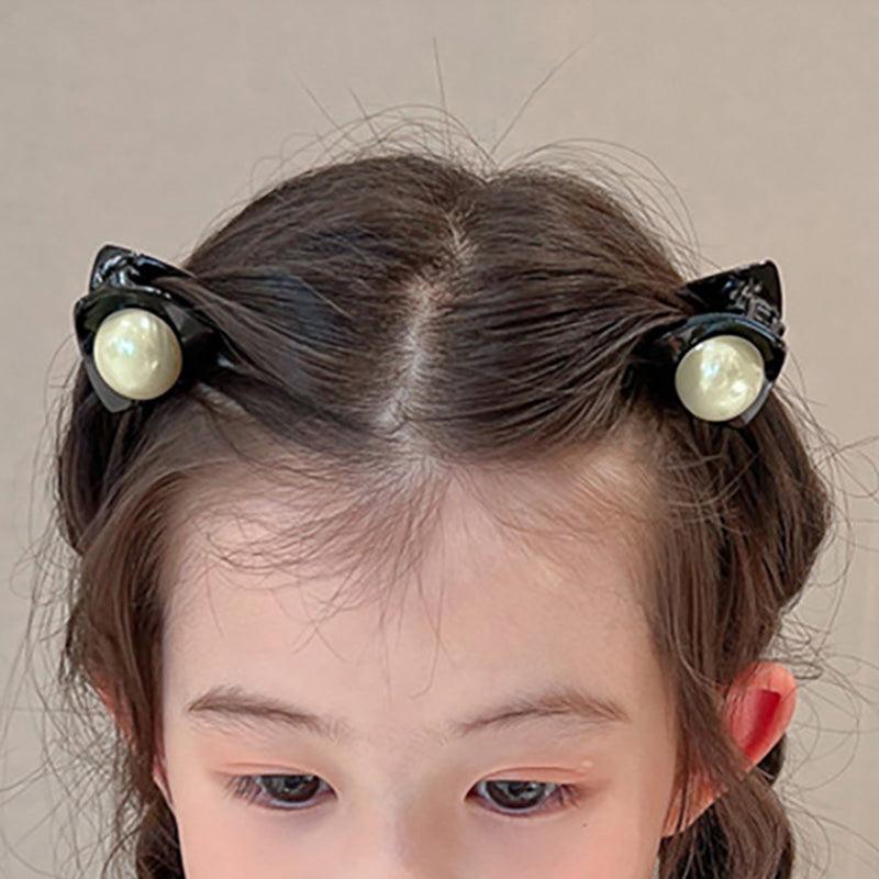 Mermaid style cute and playful cat ears bangs hair clip yellow purple orange coffee pink playful cat cute styling accessories popular hair accessories - CHL-STORE 