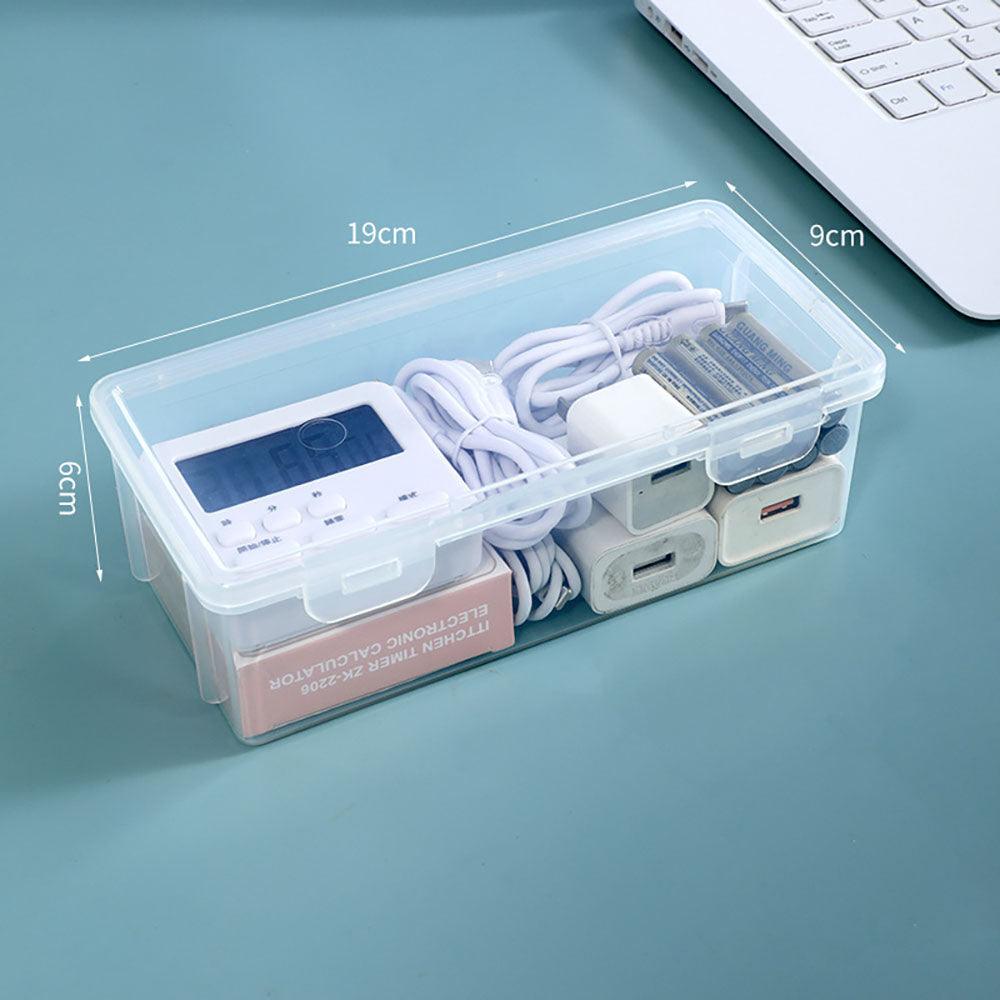 Miscellaneous Storage Box Small Large Transparent Charging Cable Storage Box Home Storage NP-H7TAQM-013 - CHL-STORE 