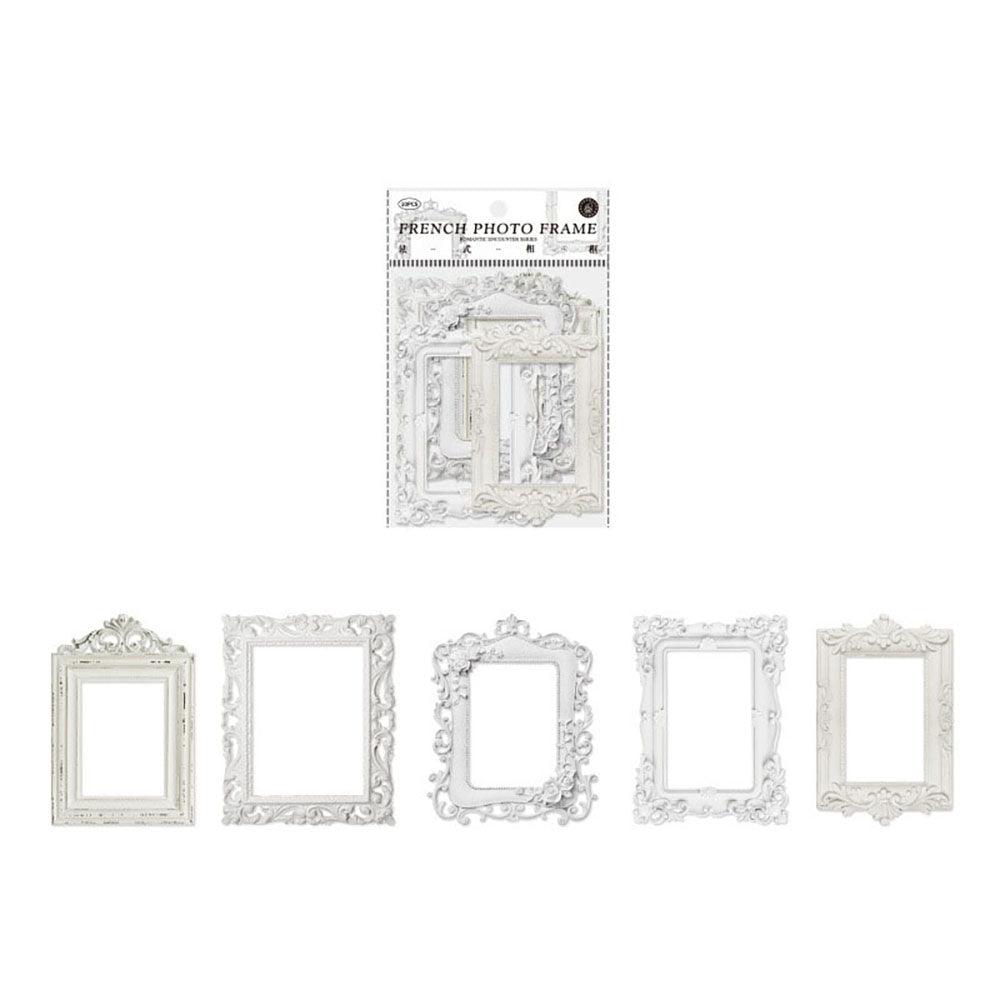 Momo hollow relief retro frame collage, French photo frame, European style frame, base decorative material, collage shape, pocket card bookmark production - CHL-STORE 