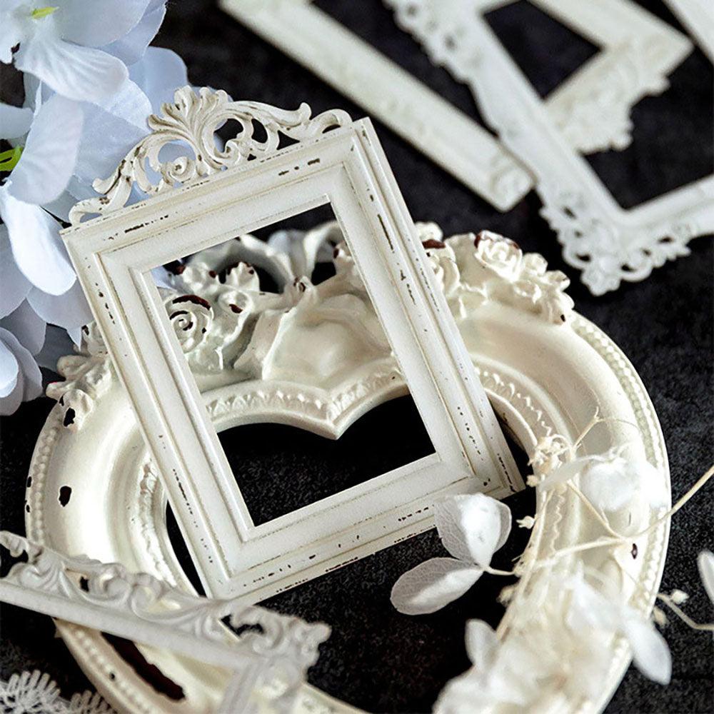 Momo hollow relief retro frame collage, French photo frame, European style frame, base decorative material, collage shape, pocket card bookmark production - CHL-STORE 