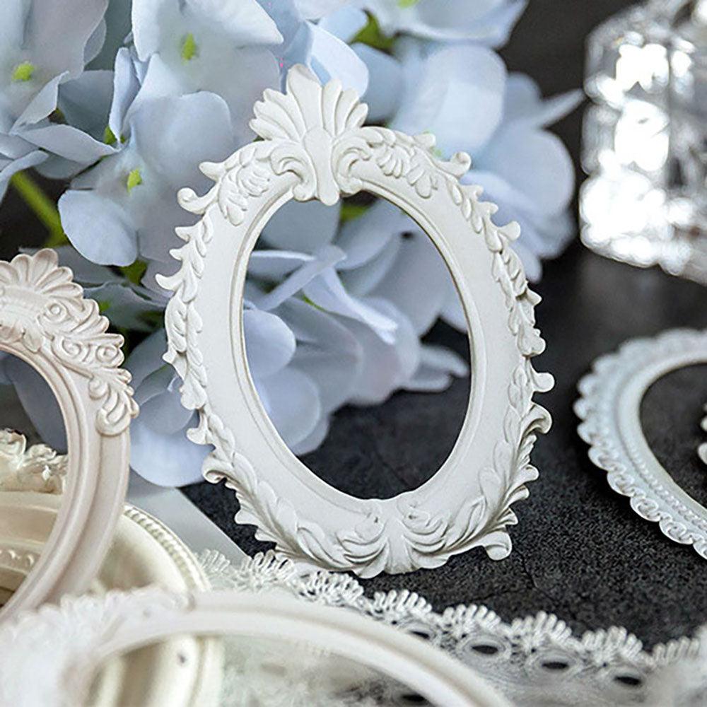 Momo hollow relief retro frame collage, French photo frame, European style frame, base decorative material, collage shape, pocket card bookmark production - CHL-STORE 
