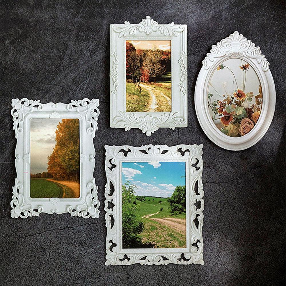 Momo hollow relief retro frame collage, French photo frame, European style frame, base decorative material, collage shape, pocket card bookmark production - CHL-STORE 