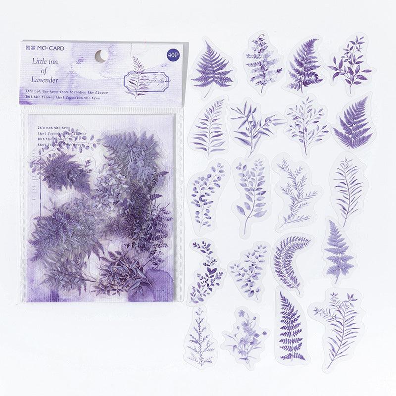 Momo Retro Plants Flowing Light Series Waterproof Pocket Material Decorative Stickers Life Small Objects Adhesive Decoration Exquisite Stickers - CHL-STORE 