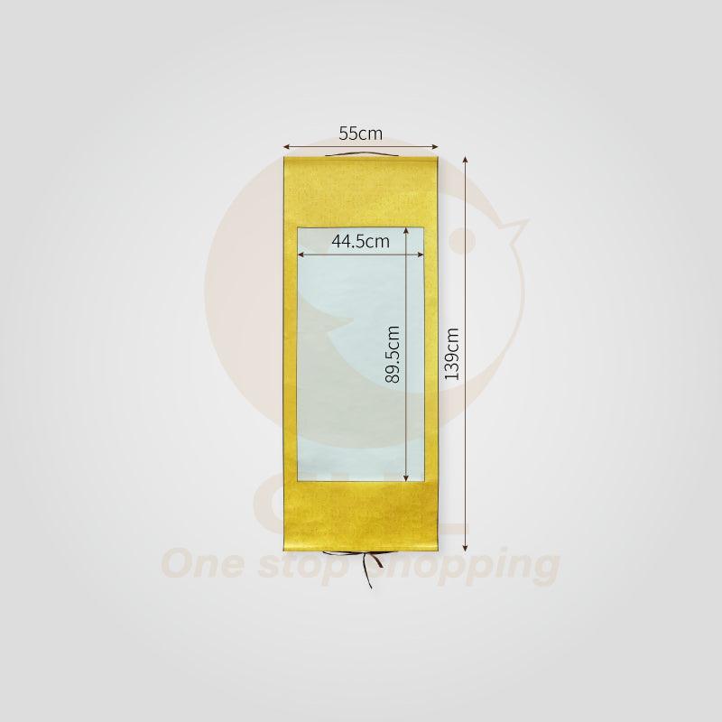 Multi-size Calligraphy Painting Raw Xuan Paper Scroll-Buddha Yellow Customizable Pattern Art Painting Custom Artwork Birthday Banquet Gift - CHL-STORE 