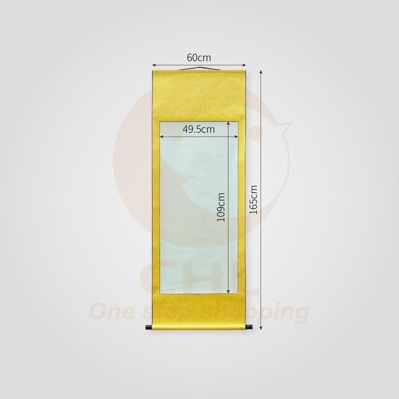 Multi-size Calligraphy Painting Raw Xuan Paper Scroll-Buddha Yellow Customizable Pattern Art Painting Custom Artwork Birthday Banquet Gift - CHL-STORE 
