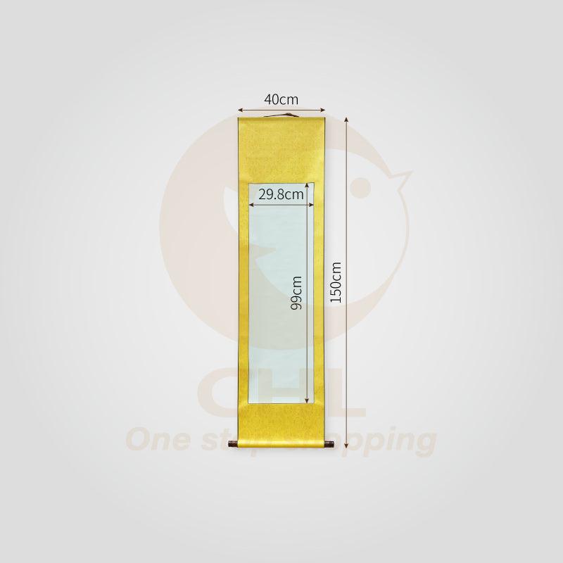 Multi-size Calligraphy Painting Raw Xuan Paper Scroll-Buddha Yellow Customizable Pattern Art Painting Custom Artwork Birthday Banquet Gift - CHL-STORE 