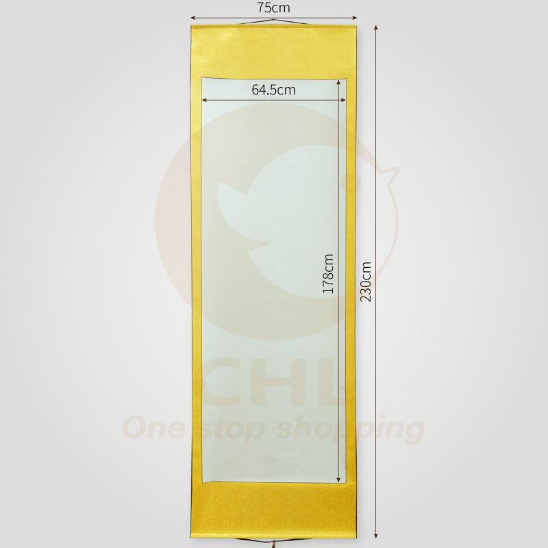 Multi-size Calligraphy Painting Raw Xuan Paper Scroll-Buddha Yellow Customizable Pattern Art Painting Custom Artwork Birthday Banquet Gift - CHL-STORE 