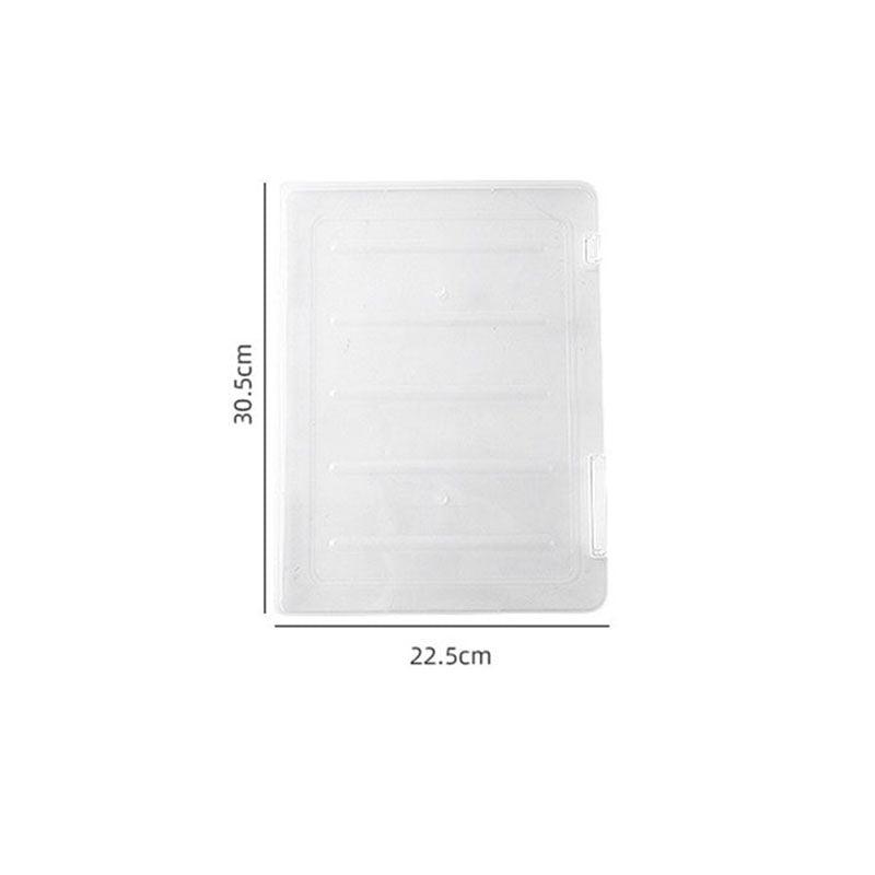 Multifunctional transparent storage box, file organization, double buckles, classification and induction, dust protection, easy to carry, daily necessities, large size/small size - CHL-STORE 
