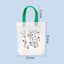 Non-woven fabric DIY graffiti coloring tote bag creative hand-made art graffiti storage portable - CHL-STORE 