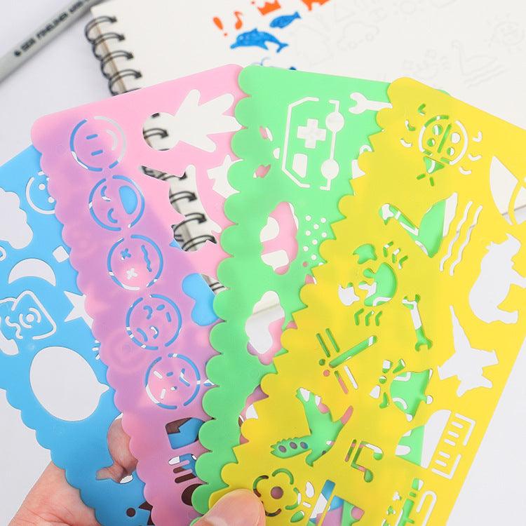 Painting Theme Stencil Tool cute animals Cutout Stencil Mandala Harmony Pastel NP-H7TGM-701 NP-H7TRIA-072-1 - CHL-STORE 
