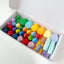 Patience and concentration education colorful wooden stacking stones 38 groups / 36 grains of beech stacking stones wooden nine-nine multiplication building blocks colorful puzzle games learning aids - CHL-STORE 