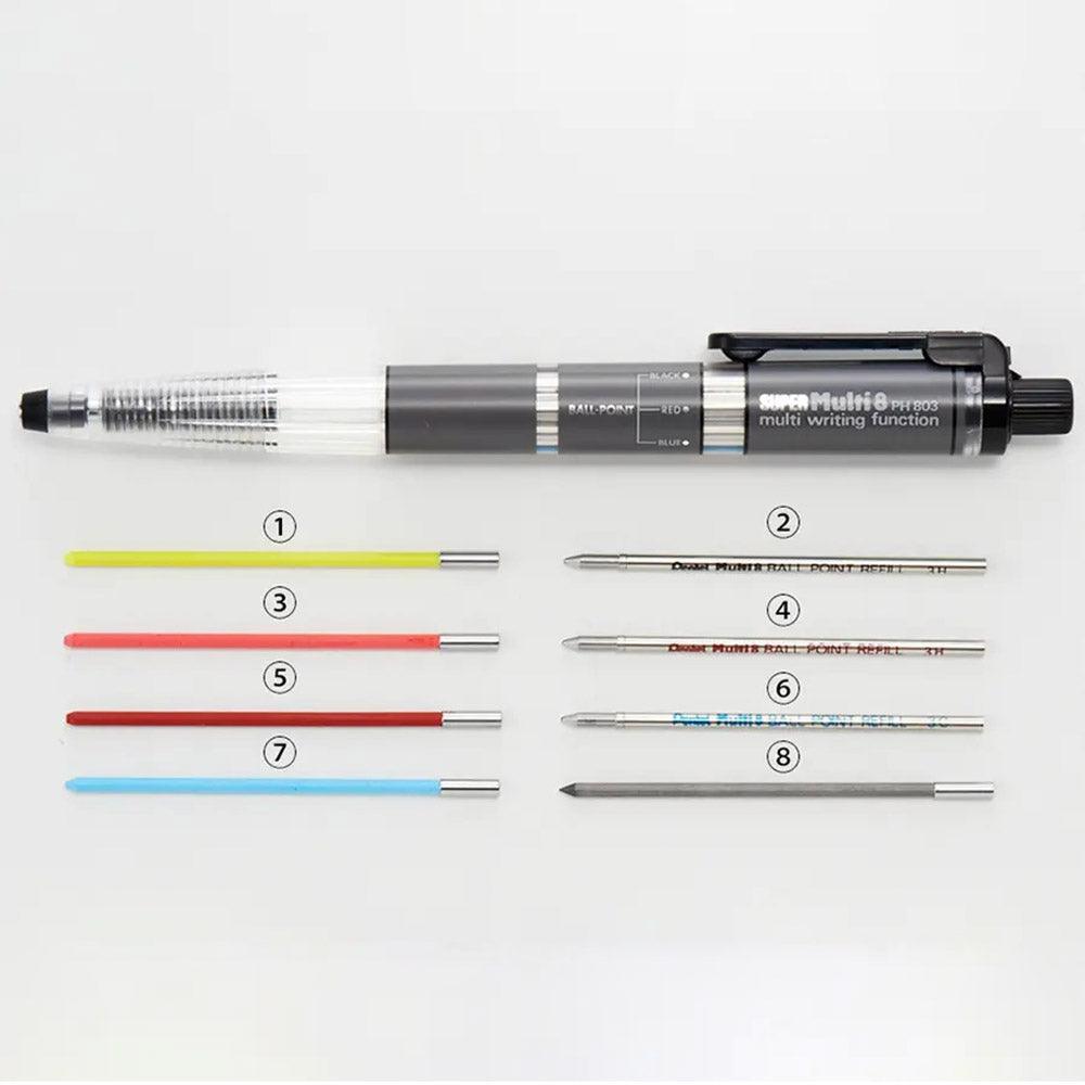 Pentel PH803 eight-color conversion color pen children's painting portable brush artistic creation - CHL-STORE 