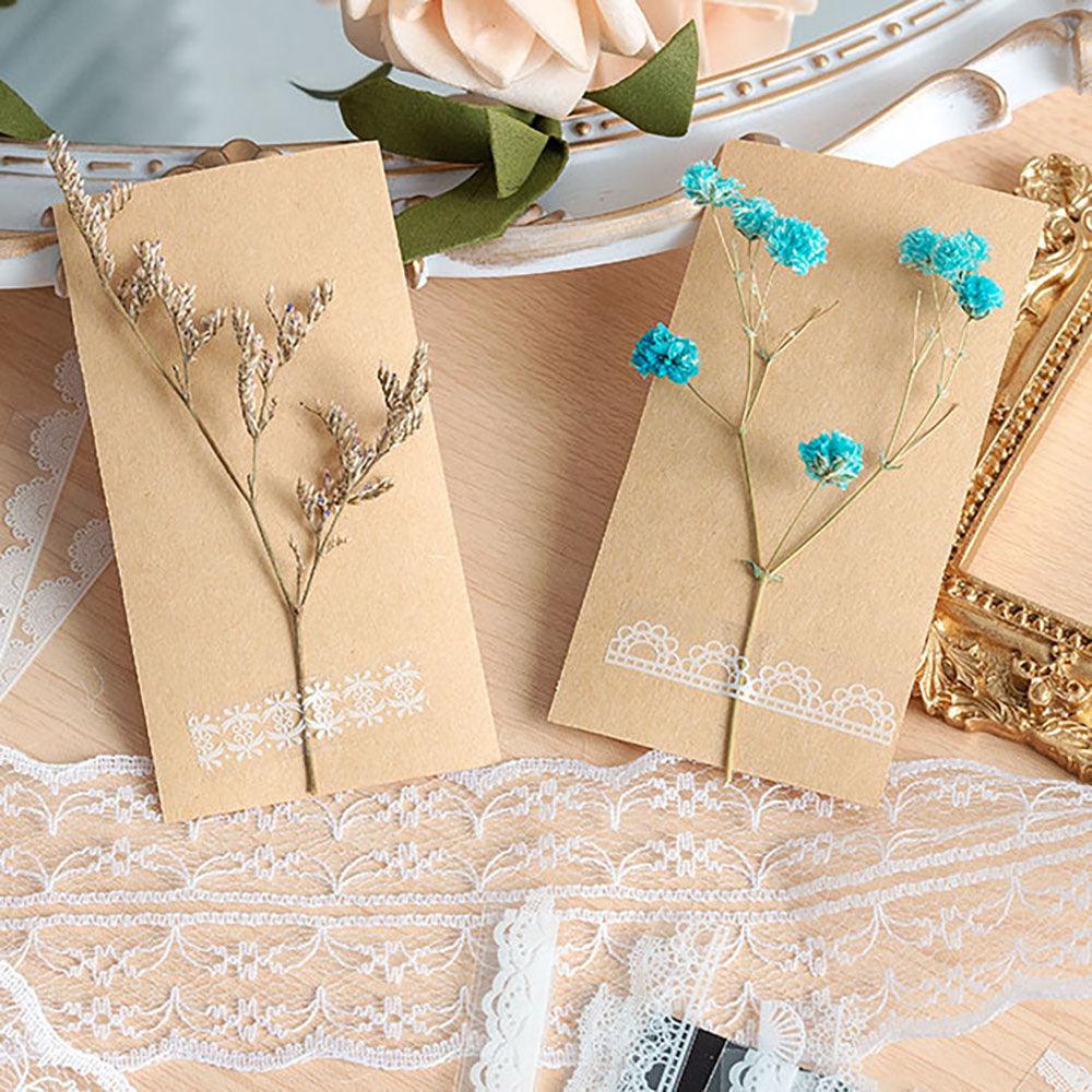 PET retro lace, hollow frame stickers, retro romantic stickers, waterproof materials, creative materials, decorative DIY, handbook collage - CHL-STORE 