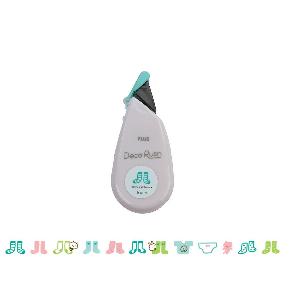 PLUS Deco Rush Limited Mizutama Co-branded Decorative Tape Handbook Creation Card Decoration Japanese Stationery DC-060LM 54-47 - CHL-STORE 