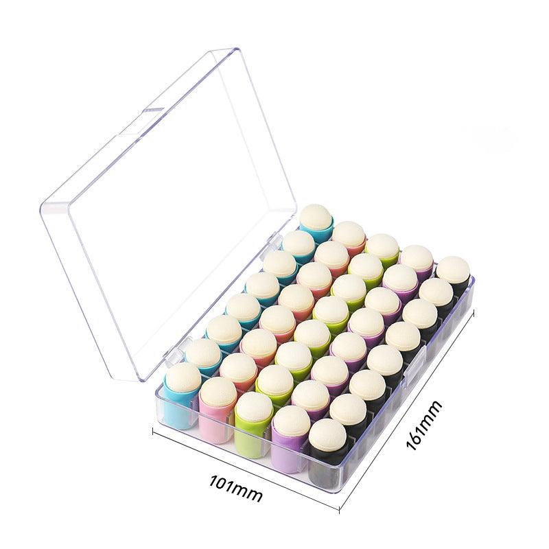 Pocket book, ink pad smudge tool, retro stamp, smear and color DIY, sponge finger set, painting template ruler, artistic creation NP-H7TRIA-073 - CHL-STORE 