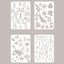 Pocket book, ink pad smudge tool, retro stamp, smear and color DIY, sponge finger set, painting template ruler, artistic creation NP-H7TRIA-073 - CHL-STORE 