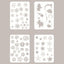 Pocket book, ink pad smudge tool, retro stamp, smear and color DIY, sponge finger set, painting template ruler, artistic creation NP-H7TRIA-073 - CHL-STORE 