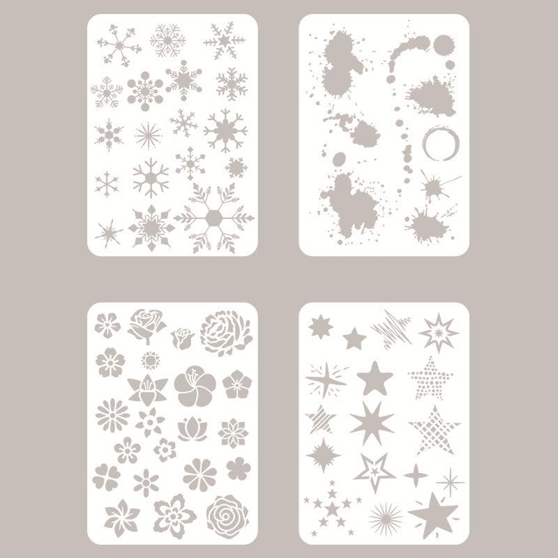 Pocket book, ink pad smudge tool, retro stamp, smear and color DIY, sponge finger set, painting template ruler, artistic creation NP-H7TRIA-073 - CHL-STORE 