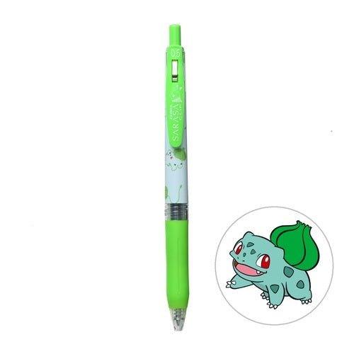 Pokemon x ZEBRA 4521329323 SARASA 0.5MM black ink gel pen Pikachu Bulbasaur