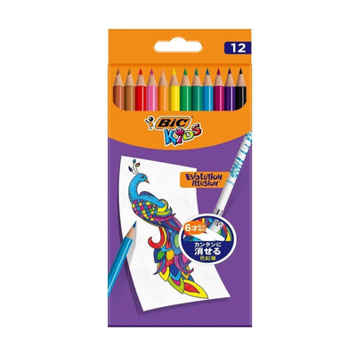 (Pre-Order) BIC Big kids Erasable colored pencils BKEVOILLPK12 - CHL-STORE 