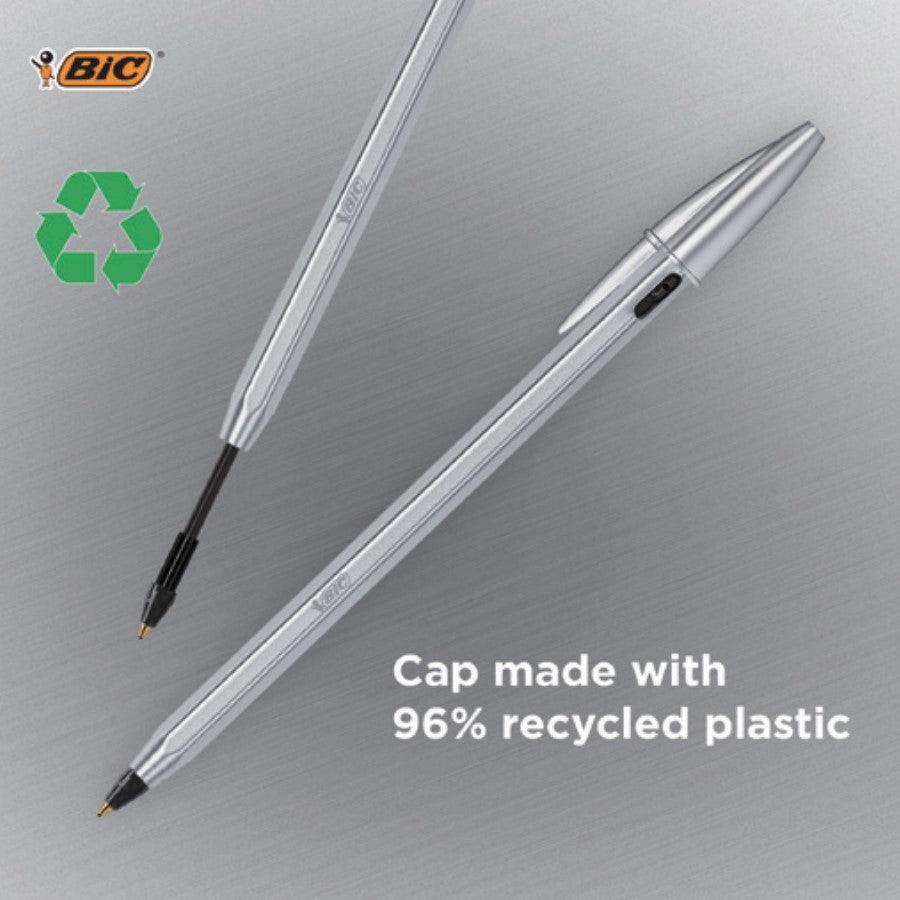 (Pre-Order) BIC Crystal Re'New 1.0 1mm Oil-based ballpoint pen CRBLK - CHL-STORE 