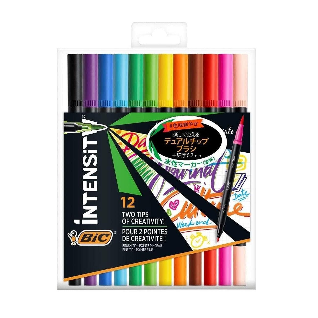 (Pre-Order) BIC Intensity Dual Chip Markers 0.7mm Water-based pen ITS-DUTCMPK12 - CHL-STORE 