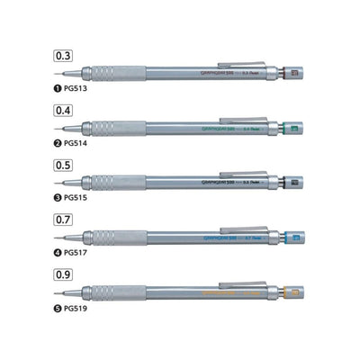 (Pre-Order) PENTEL graph gear 500 0.3~0.9mm HB drafting mechanical pencil PG51 Z2-1N - CHL-STORE 
