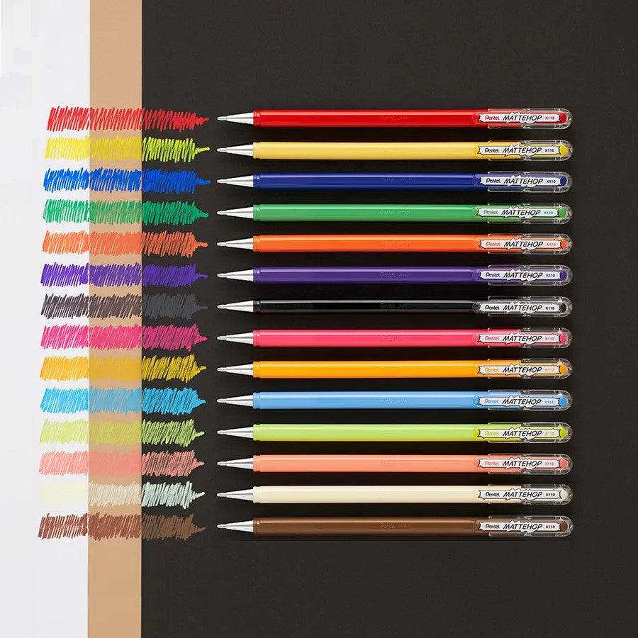 (Pre-Order) PENTEL MATTEHOP 1.0mm gel ink ballpoint pen K110 - CHL-STORE 