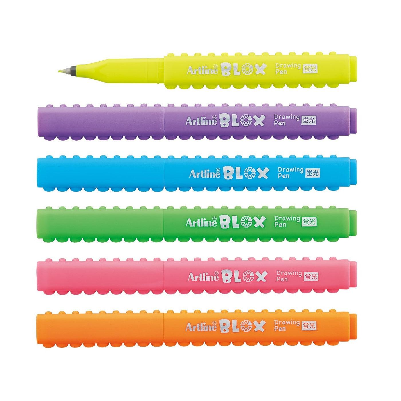 (Pre-Order) SHACHIHATA Artline 0.4mm BLOX water-based felt-tip pen fluorescent KTX-200F - CHL-STORE 