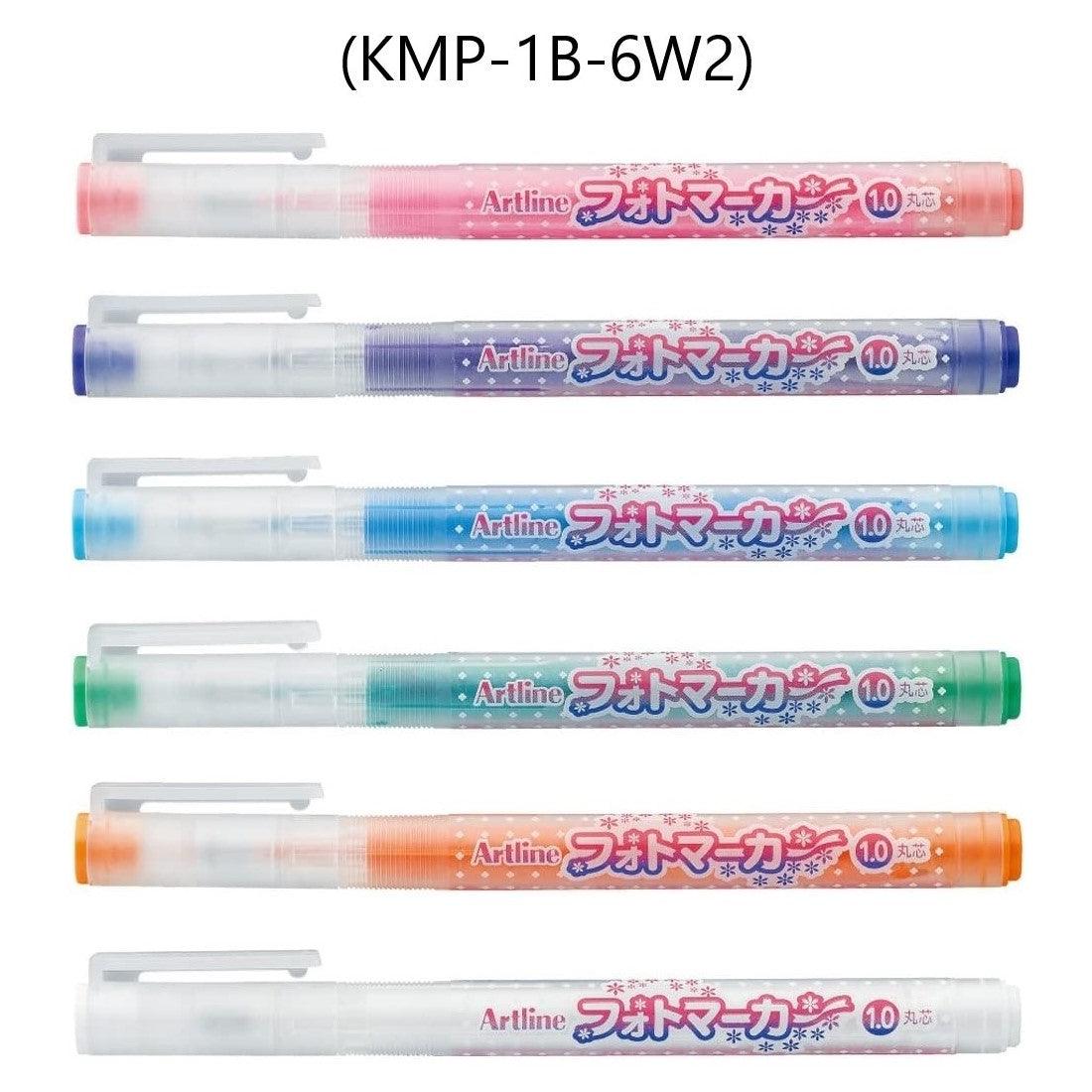 (Pre-Order) SHACHIHATA Artline 1.0mm photo marker KMP-1B/6W - CHL-STORE 