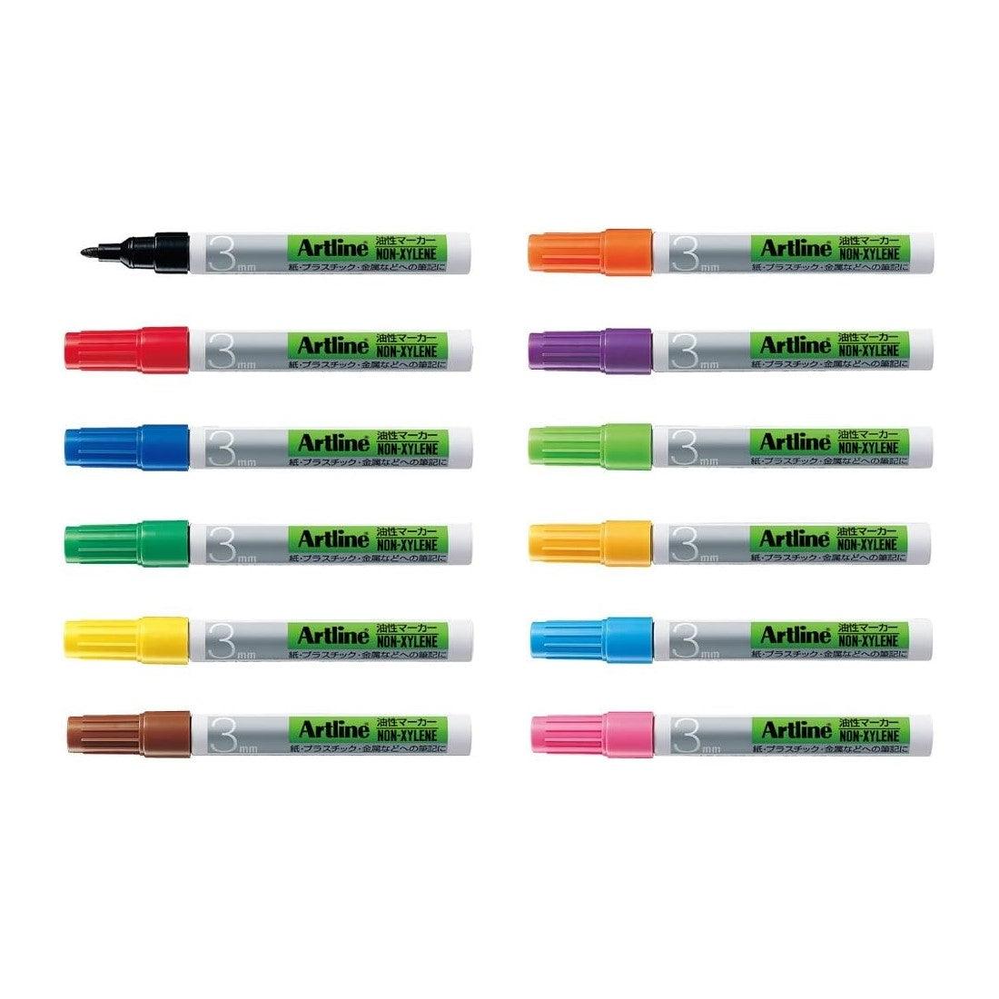 (Pre-Order) SHACHIHATA Artline 1.5mm Permanent Marker Round 3 K-70 KR-20 - CHL-STORE 