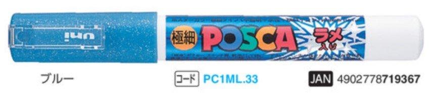 (Précommande) Marqueurs de peinture arcyliques UNI Posca, total: 28 couleurs, PC-1M, PC-1ML