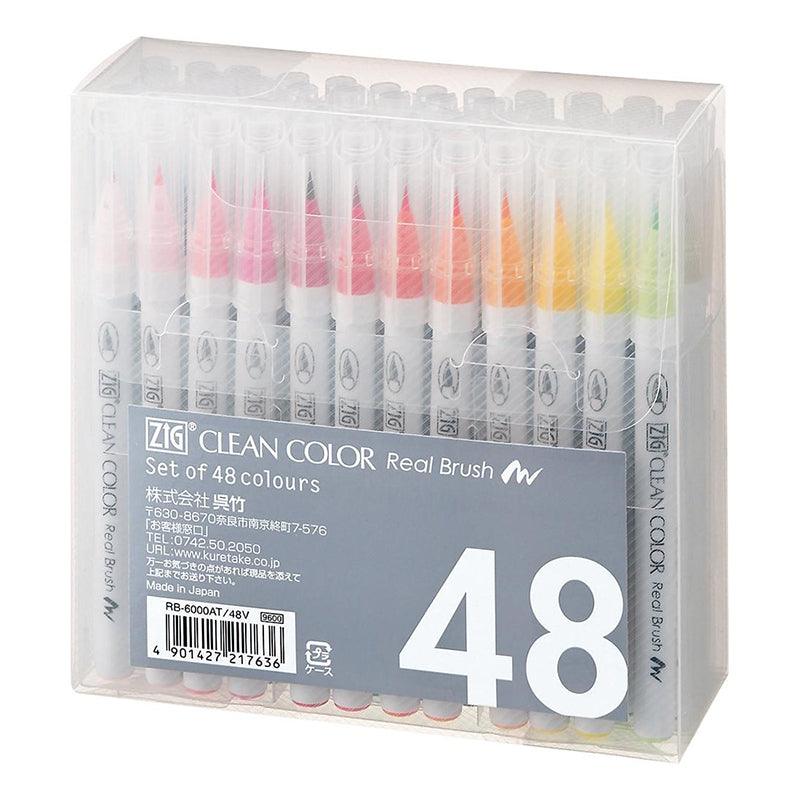 (pre-order) ZIG Clean Color Real Brush RB-6000AT-48V Brush Painting Tools - CHL-STORE 