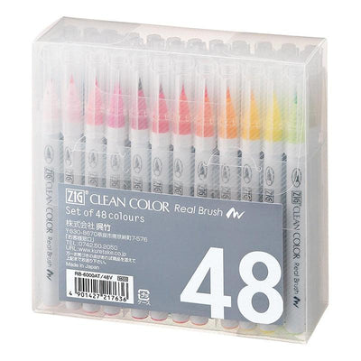 (pre-order) ZIG Clean Color Real Brush RB-6000AT-48V Brush Painting Tools - CHL-STORE 