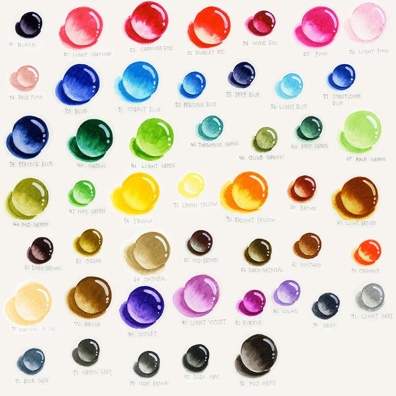 (pre-order) ZIG Clean Color Real Brush RB-6000AT-48V Brush Painting Tools - CHL-STORE 