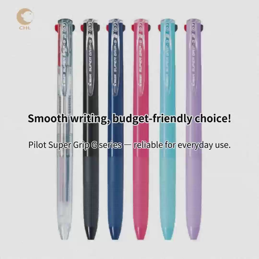 PILOT BSGK-10EFOP SUPER GRIP‧G Ocean Plastic Recycling Environmental Recycling 0.5/0.7MM Ballpoint Pen (Black Ink) - CHL-STORE 