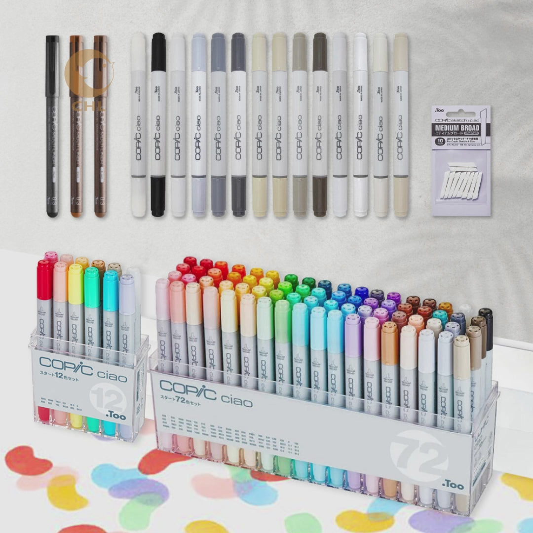 COPIC CIAO 12 color marker set starter set recommended for beginners