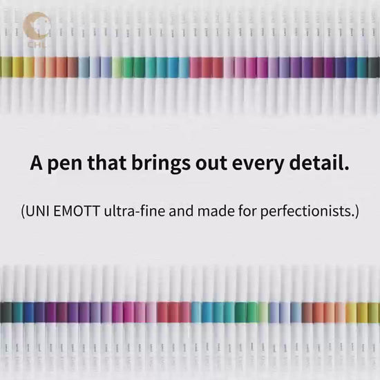 UNI EMOTT water-resistant color pen water-based pen signature pen drawing creation hand-drawn drawing note illustration stroke drawing