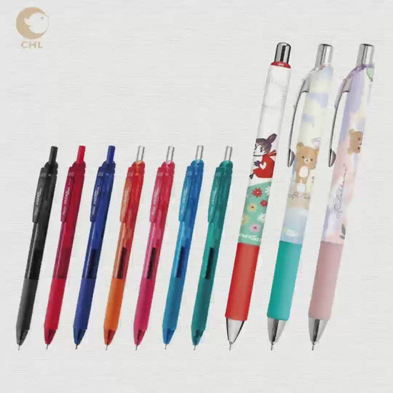 KAMIOxPENTEL ENERGEL 0.5mm black ink gel pen Lulumi Snoopy Japanese stationery office learning