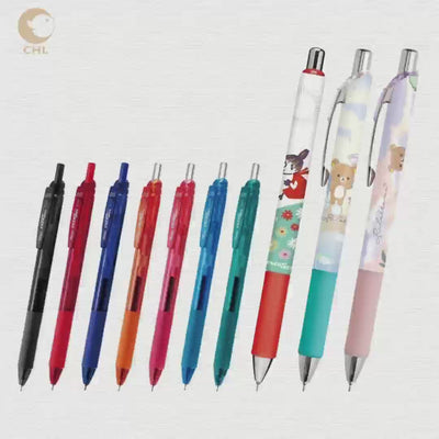 KAMIOxPENTEL ENERGEL 0.5mm black ink gel pen Lulumi Snoopy Japanese stationery office learning