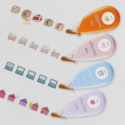 PLUS Deco Rush decoration cute hand account marker tape lace tape hand account marker tape decorative tape special eraser - CHL-STORE 