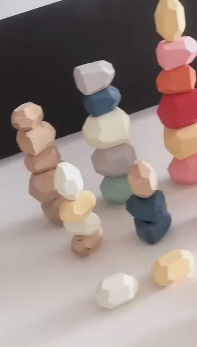 การศึกษาความอดทนและสมาธิสแต็คไม้สีสันสดใส 38 กลุ่ม / 36 ธัญพืชของ Beech Stacking Stones ไม้เก้าเก้าวันตึกการสร้างเกมปริศนาสีสันสดใสการเรียนรู้โรคเอดส์