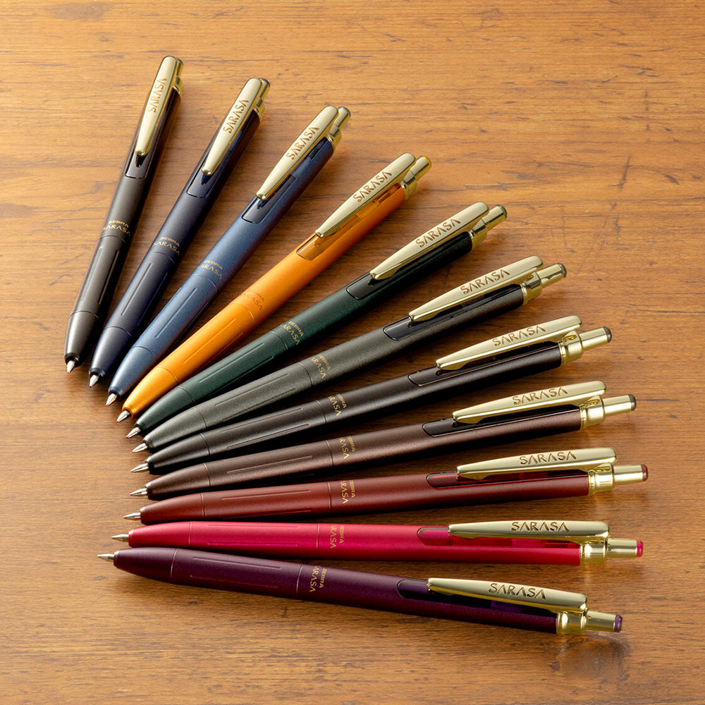 ZEBRA P-JJ56 SARASA GRAND 0.5mm Metal Pen Gel Pen Retro Color Metal Texture Pen Vintage Color - CHL-STORE 