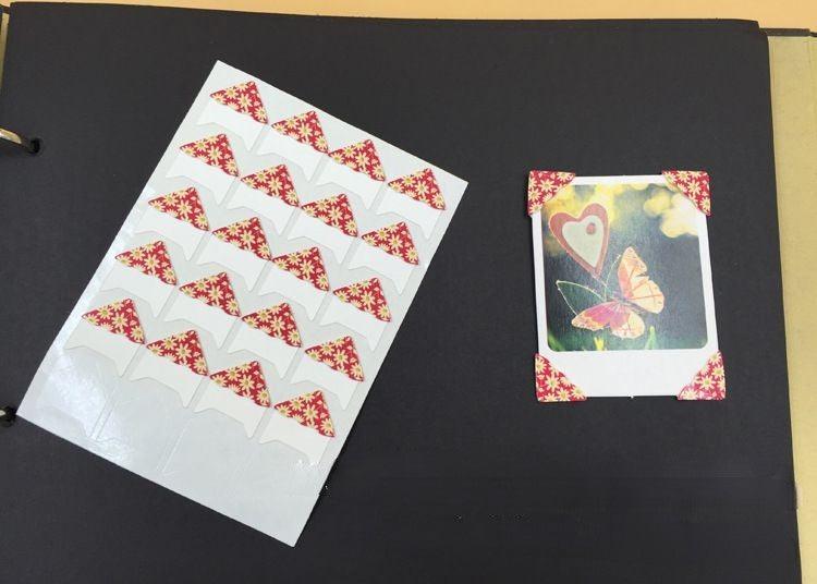 Romantic flower series 24pcs DIY photo fixed corner stickers flower butterfly series national flag photo fixed stickers NP-H7TRIA-001 - CHL-STORE 